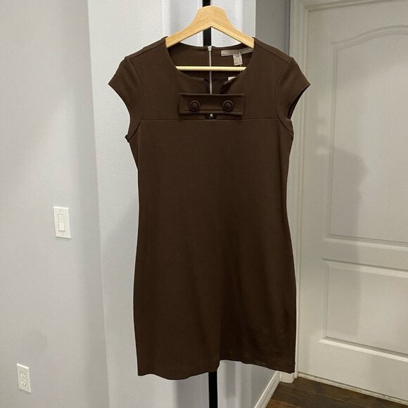 Zara Collection Women's Short Chocolate Brown Dress Size Medium Mod  • - Picture 1 of 5